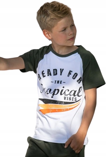 

All For Kids T-shirt Koszulka Khaki r 116 122
