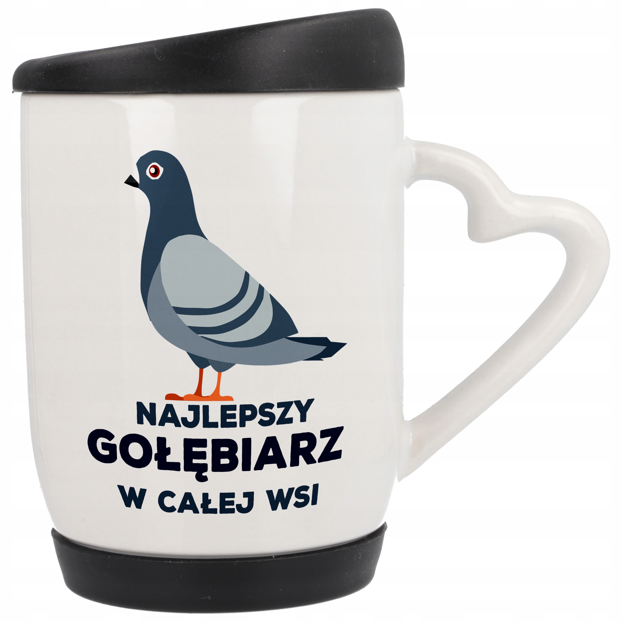 

Kubek z Pokrywką i Podstawką Gumową