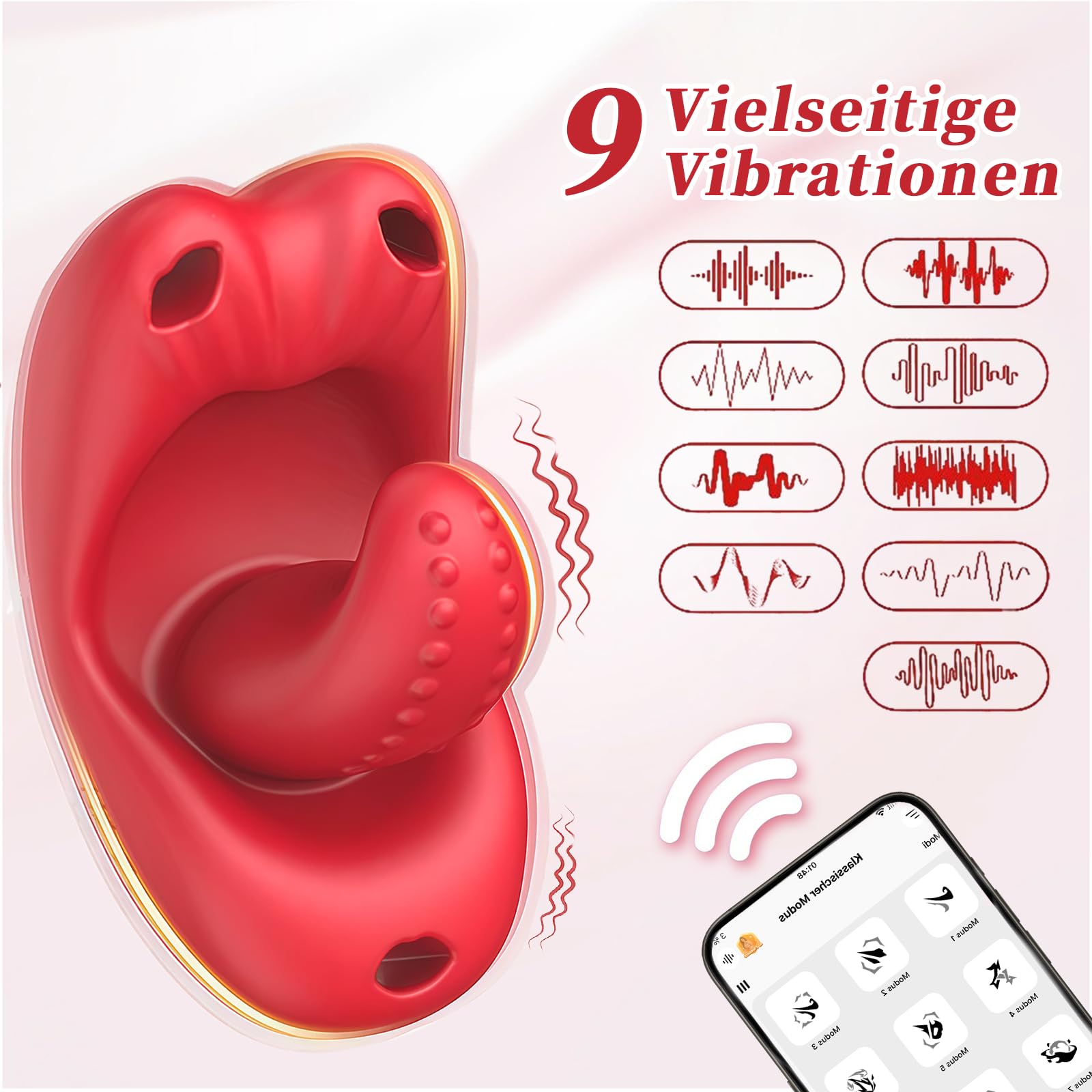 BUTTERFLY Wibrator G Punkt Zabawka Dla Kobiet Par Z Aplikacją 9 Trybów — miniatura 2