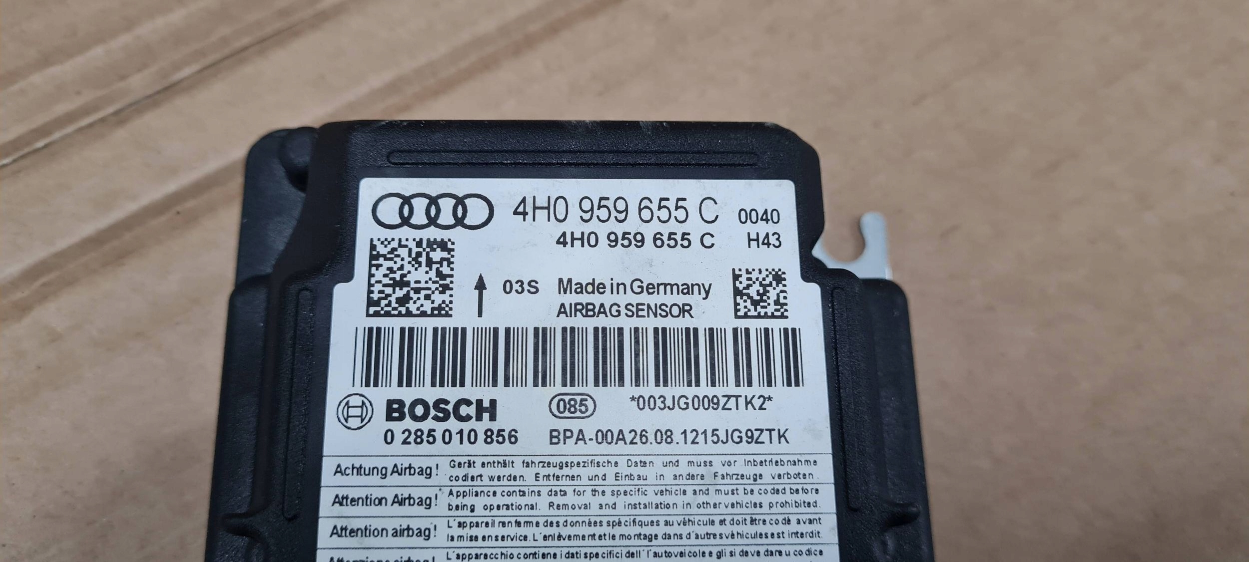 A7 4G modulo SENSOR airbag airbag ORG 4H0959655C A6 C7 4G