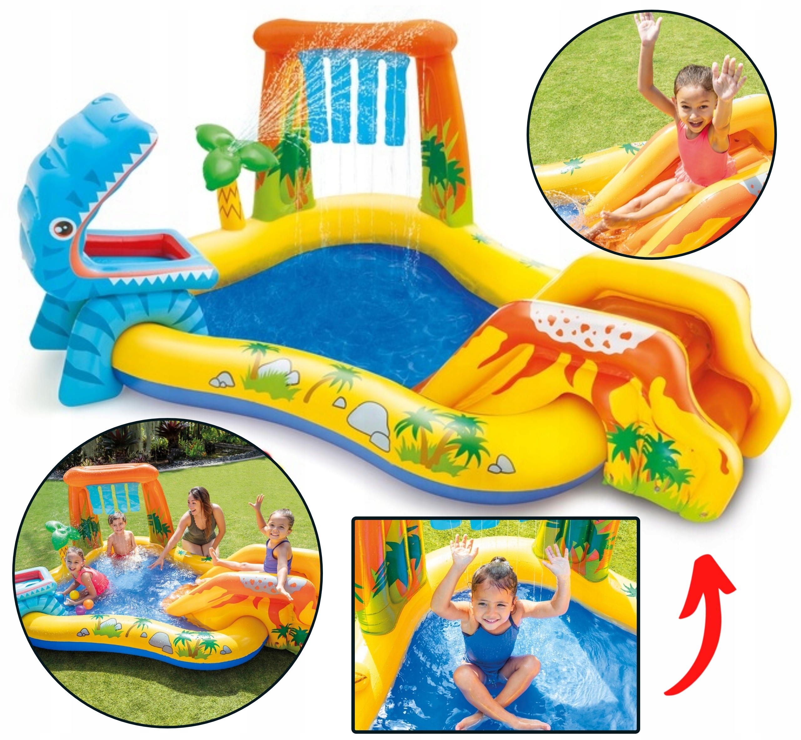 Basen Dmuchany Plac zabaw Dla dzieci Ogrodowy 249x191 310L Dla dziecka