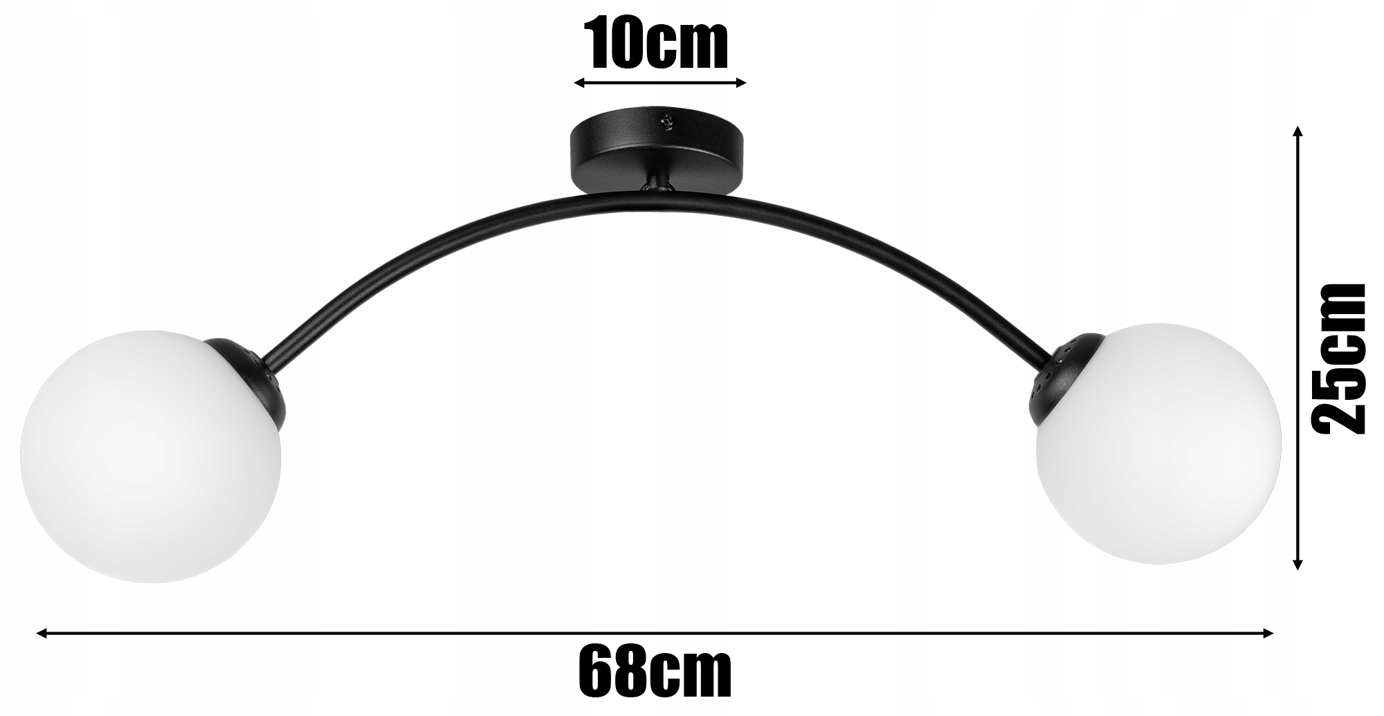 LAMPA SUFITOWA PLAFON ŻYRANDOL LOFT EDISON LED Kolor biały czarny