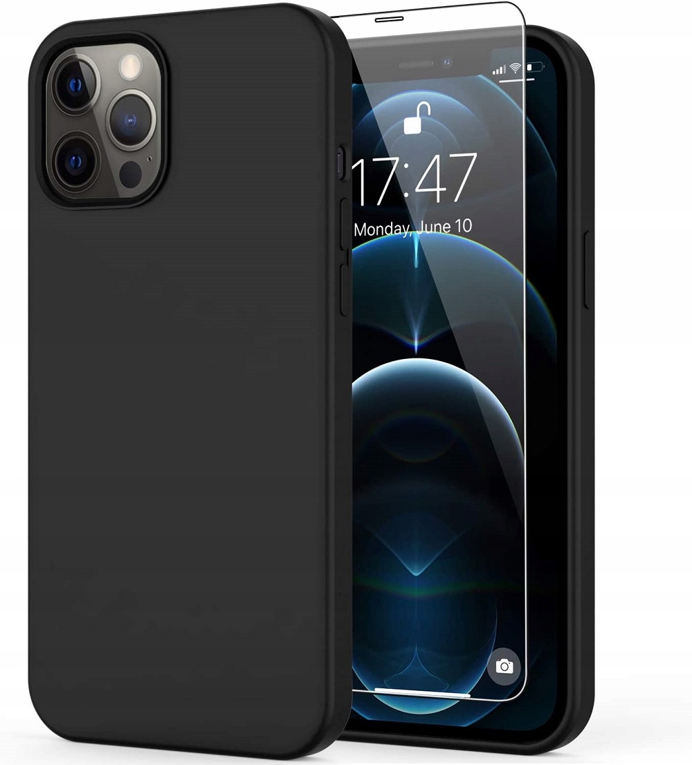 

Etui Matowe Slim do Iphone 12 12 Pro Szkło