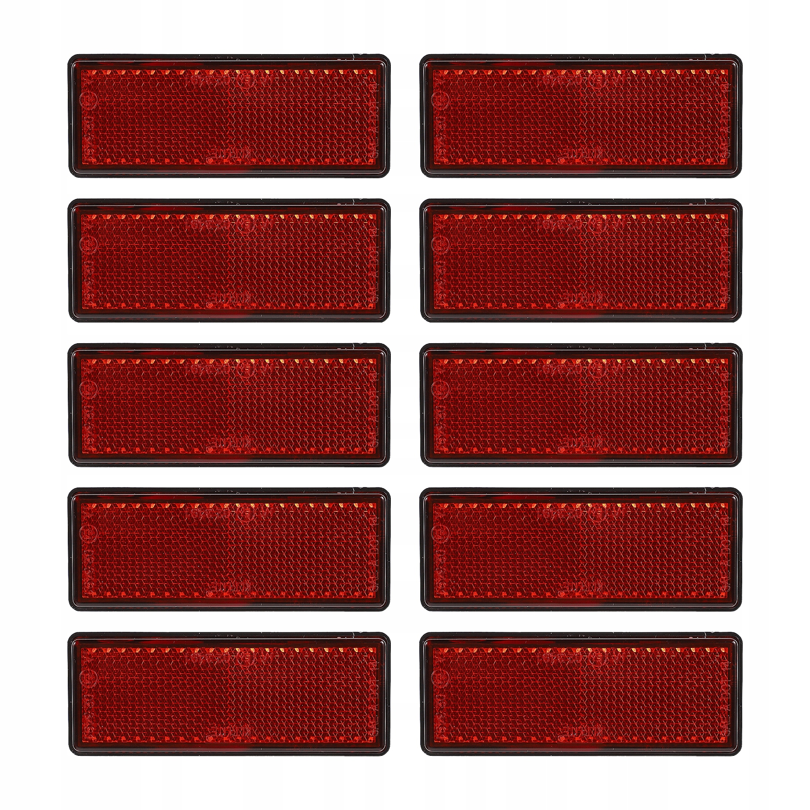 ODBLASKOWE PASKI ODBLASKOWE NA SZPRYCHY DRZWI SAMOCHODOWE ARKUSZ PROSTOKĄTNY 10 SZT. PLASTIKOWE Producent inny