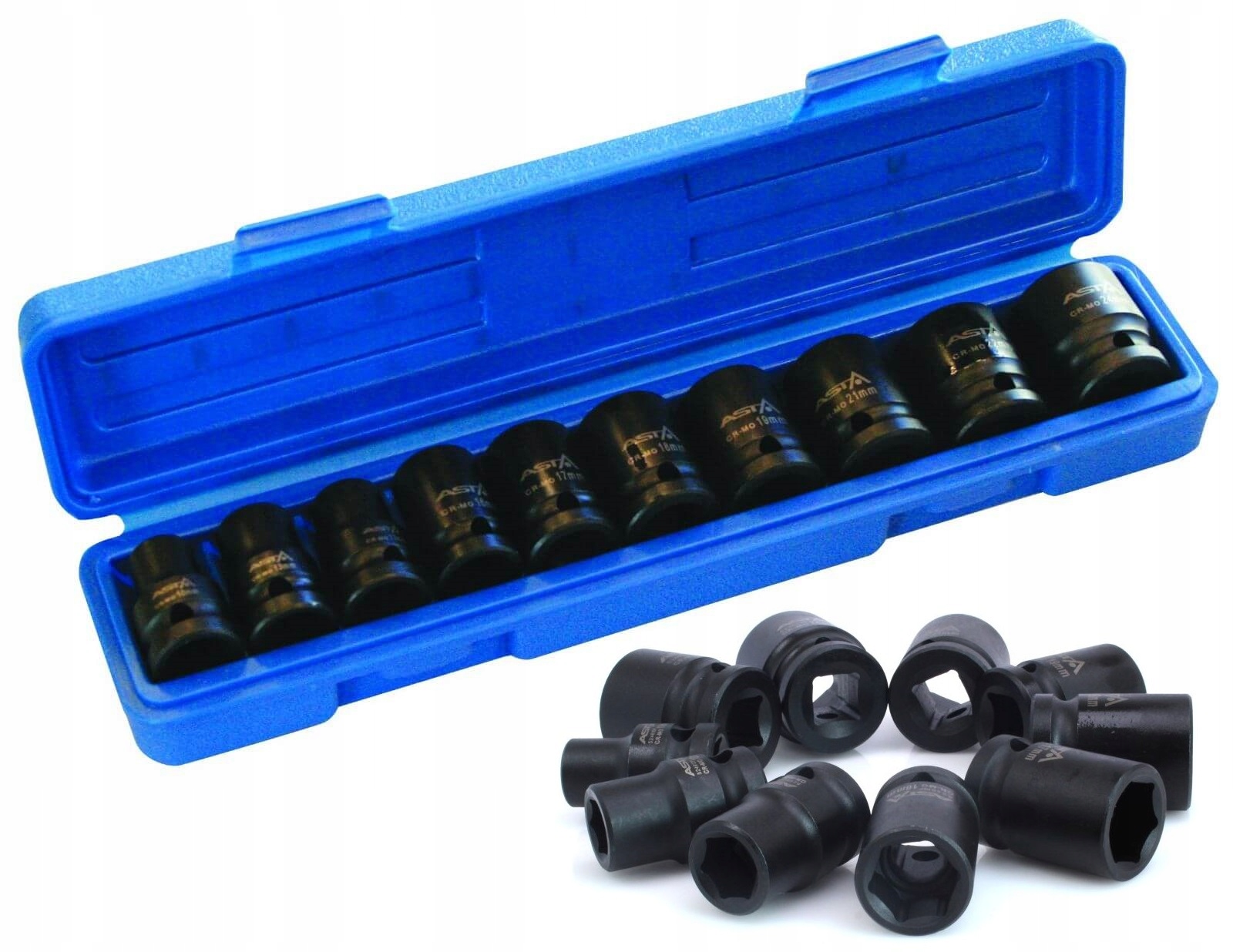ASTA NASADKI UDAROWE 1/2" KOMPLET - 10szt (10