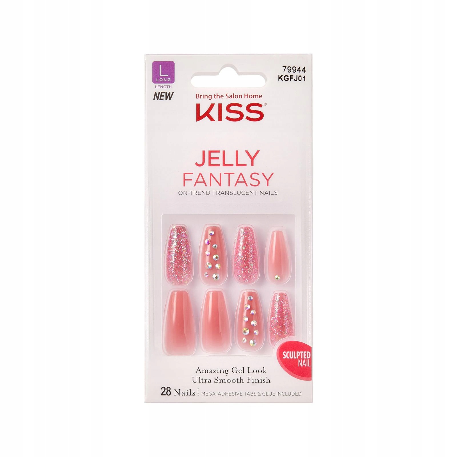 Kiss Szt.pazn.na Lepidlo Gel Fantasy Jelly, ?one Day Jelly', Purpurové, Medium Al