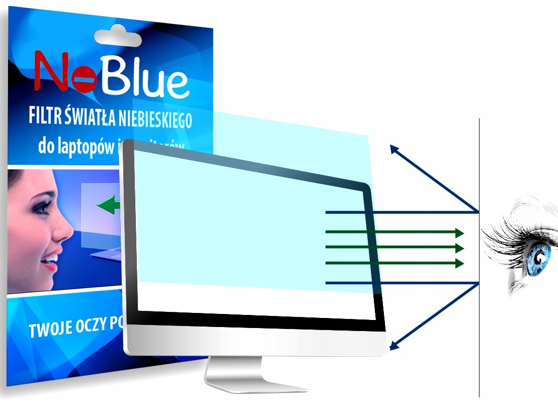 

Filtr Światła Niebieskiego NoBlue.TWOJE OCZY.14''