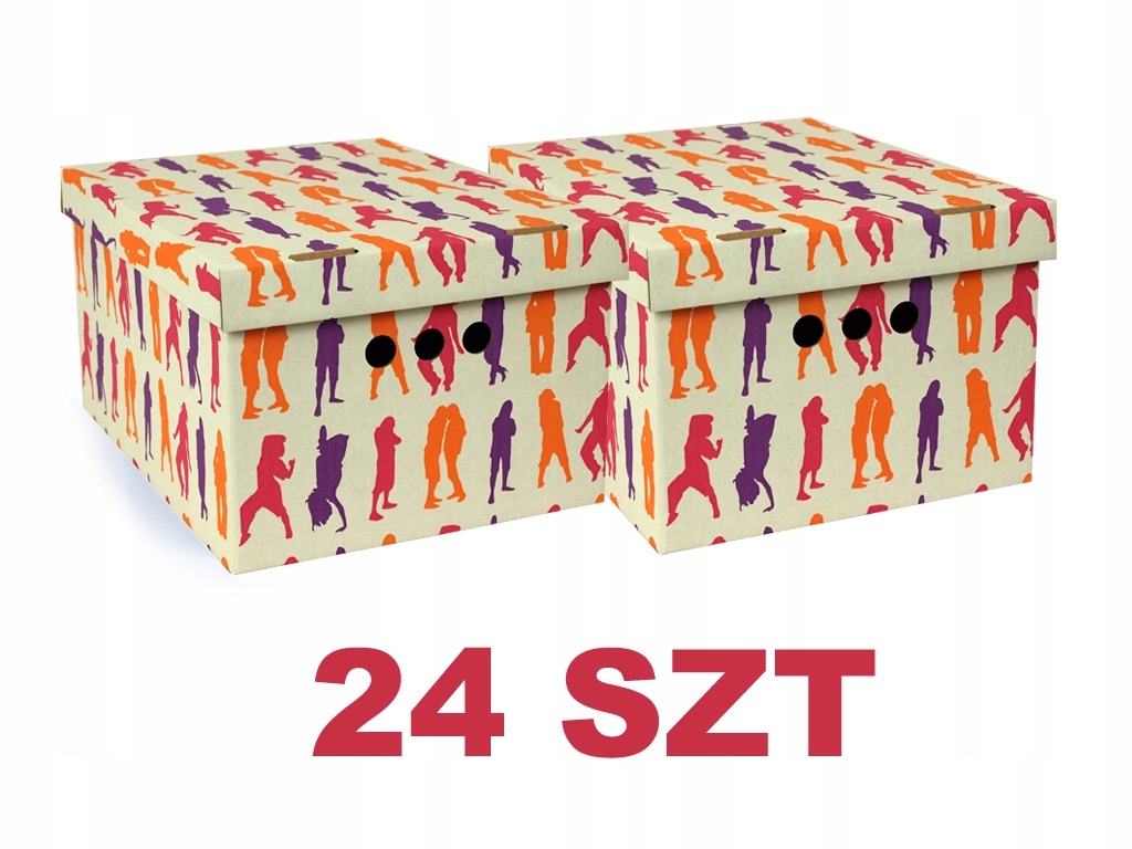 

Pudełko Użytkowe Karton Pudełka 24SZT A4 Dance Róż