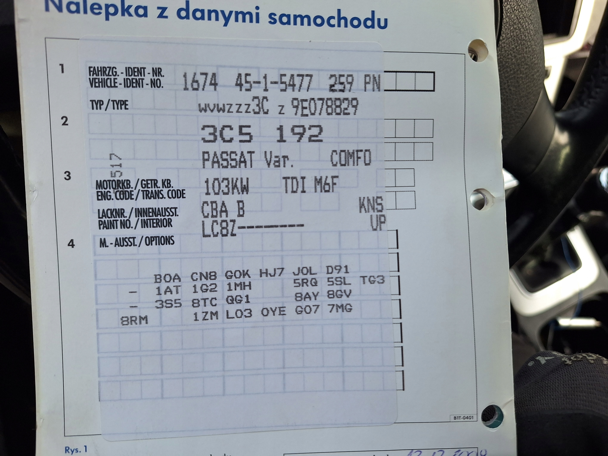 engine 2.0 TDI 16V 140KM COMMON RAIL CBA CBAB AUDI VW VOLKSWAGEN