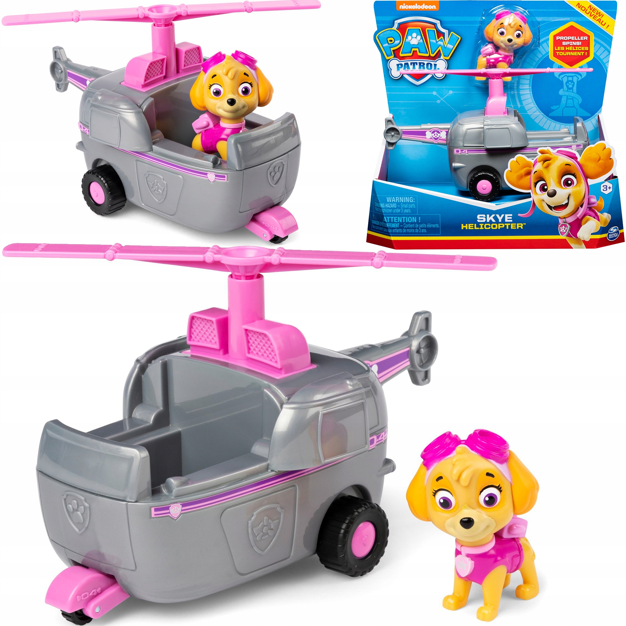 PSI PATROL SKYE ФИГУРКА + ТРАНСПОРТНОЕ СРЕДСТВО ВЕРТОЛЕТ