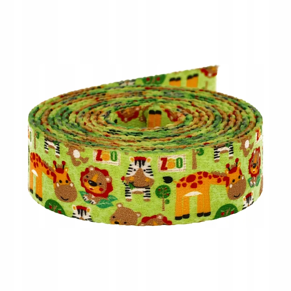 Popruh s potiskem Sublimace Zoo 48 m hladká 1,7 mm 40 mm