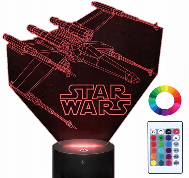 

Lampka Nocna z Imieniem Star Wars 3D Led Grawer