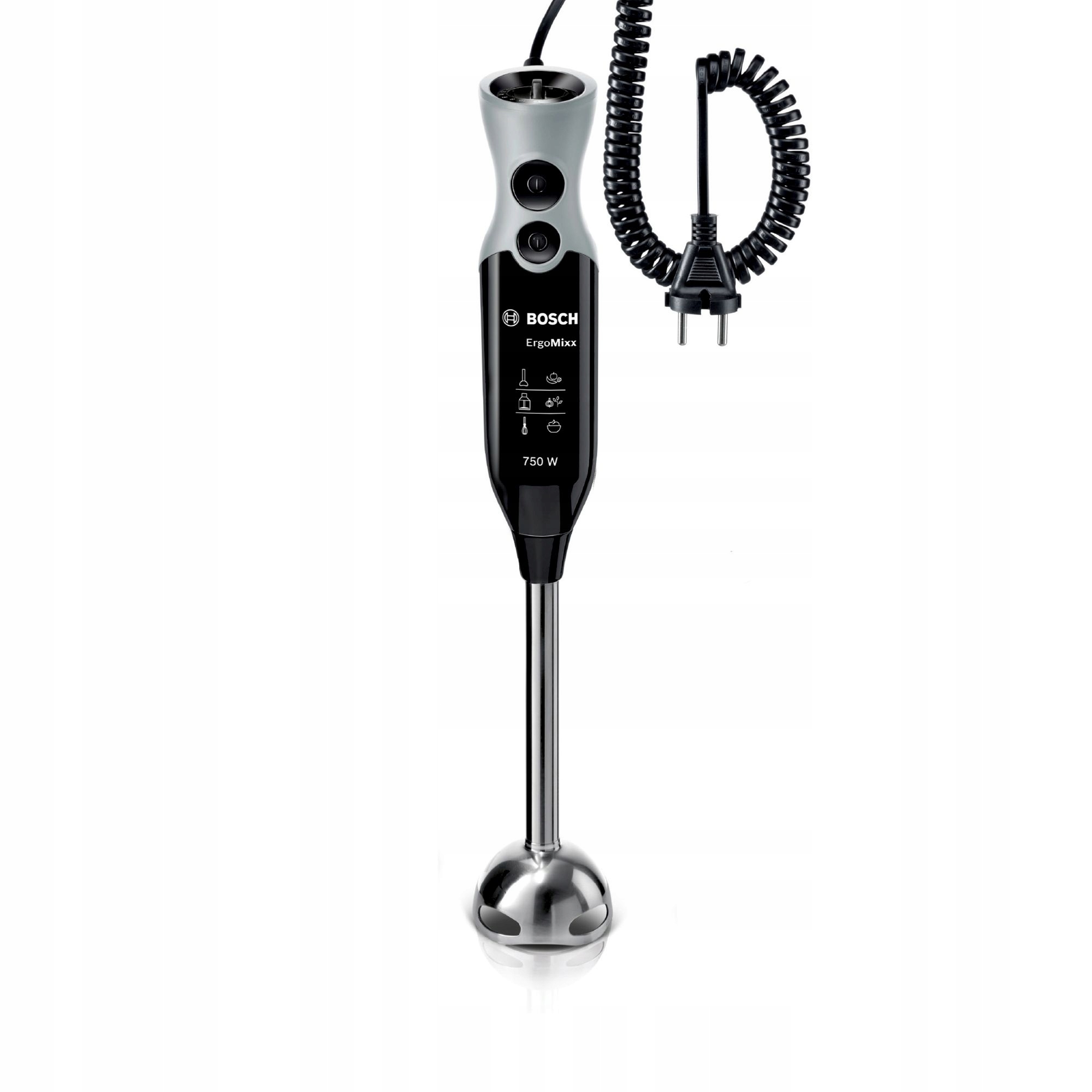 BOSCH Blender Ręczny ErgoMixx 750W 12 Prędkości Turbo Czarny Szary — miniatura 11