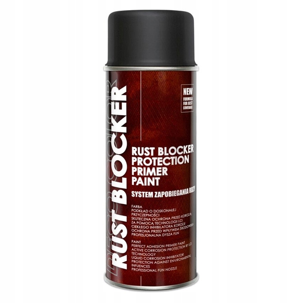 

Lakier w sprayu Rust Blocker 4w1 czarny 400ml