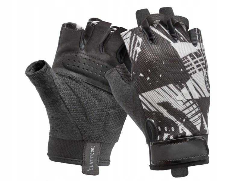 Rękawice treningowe Adidas Essential Training (rozmiar M) Czarno-biały