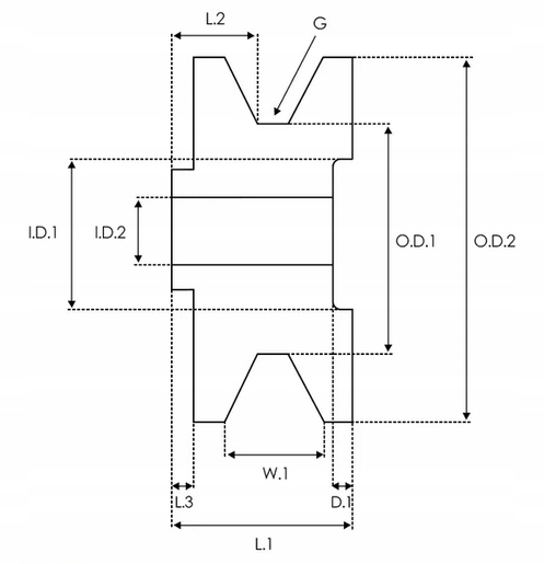AP5070S Koło pasowe alternatora Numer katalogowy części AP5070S