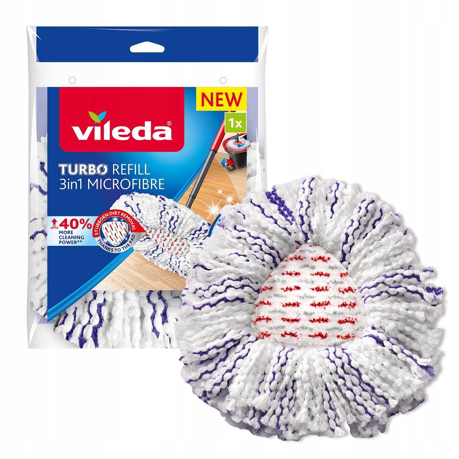 Levně Vložka do mopu Vileda Turbo 3v1 Microfibre