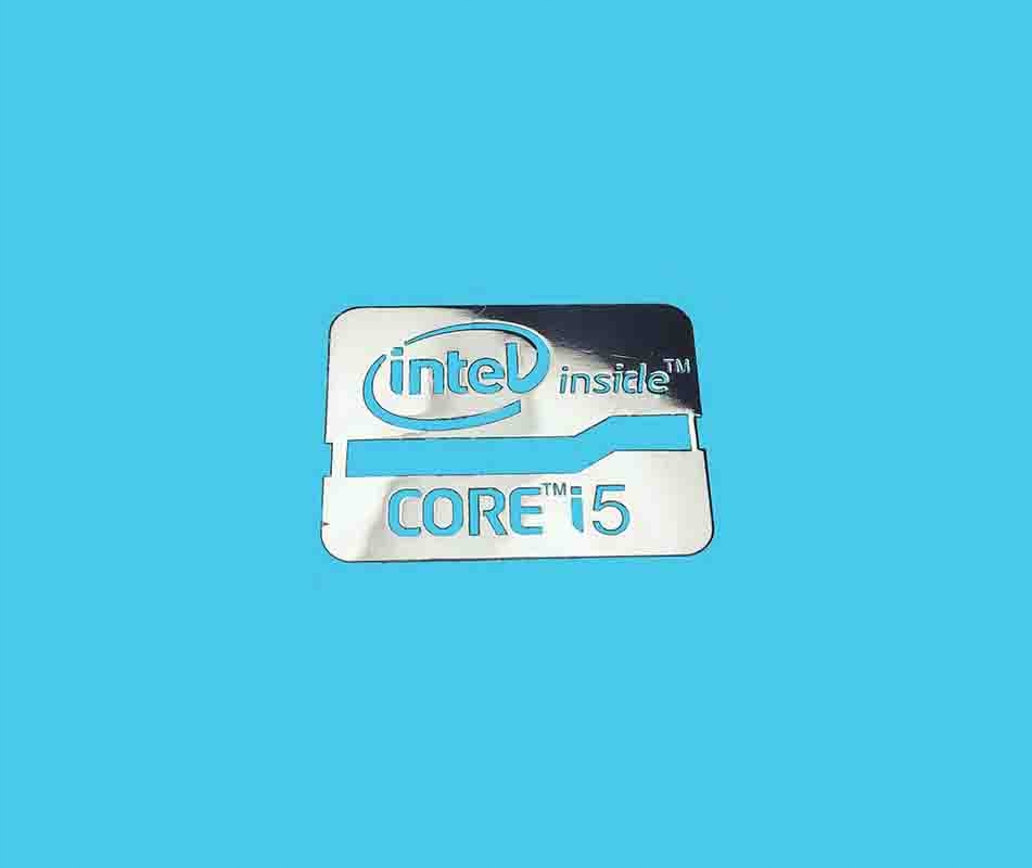 

Intel Core i5 naklejka 21x16 mm metalizowana chrom