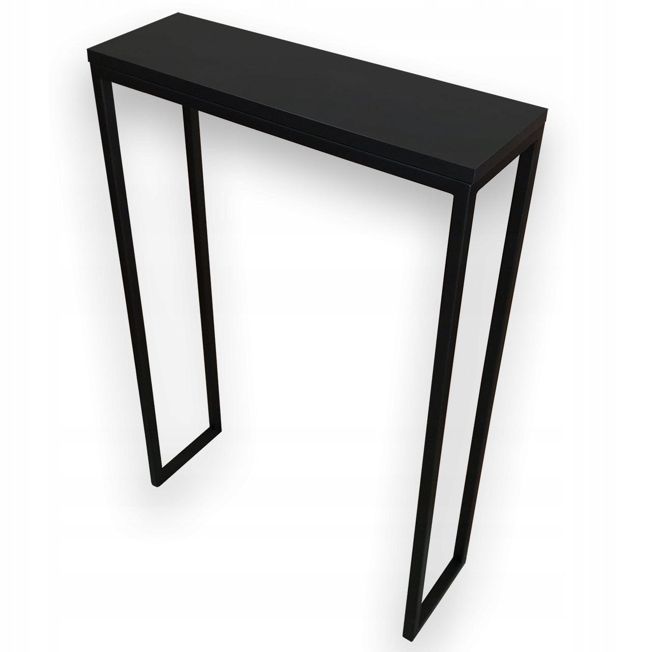 MAŁA KONSOLA INDUSTRIALNA 60x20x100 cm czarna