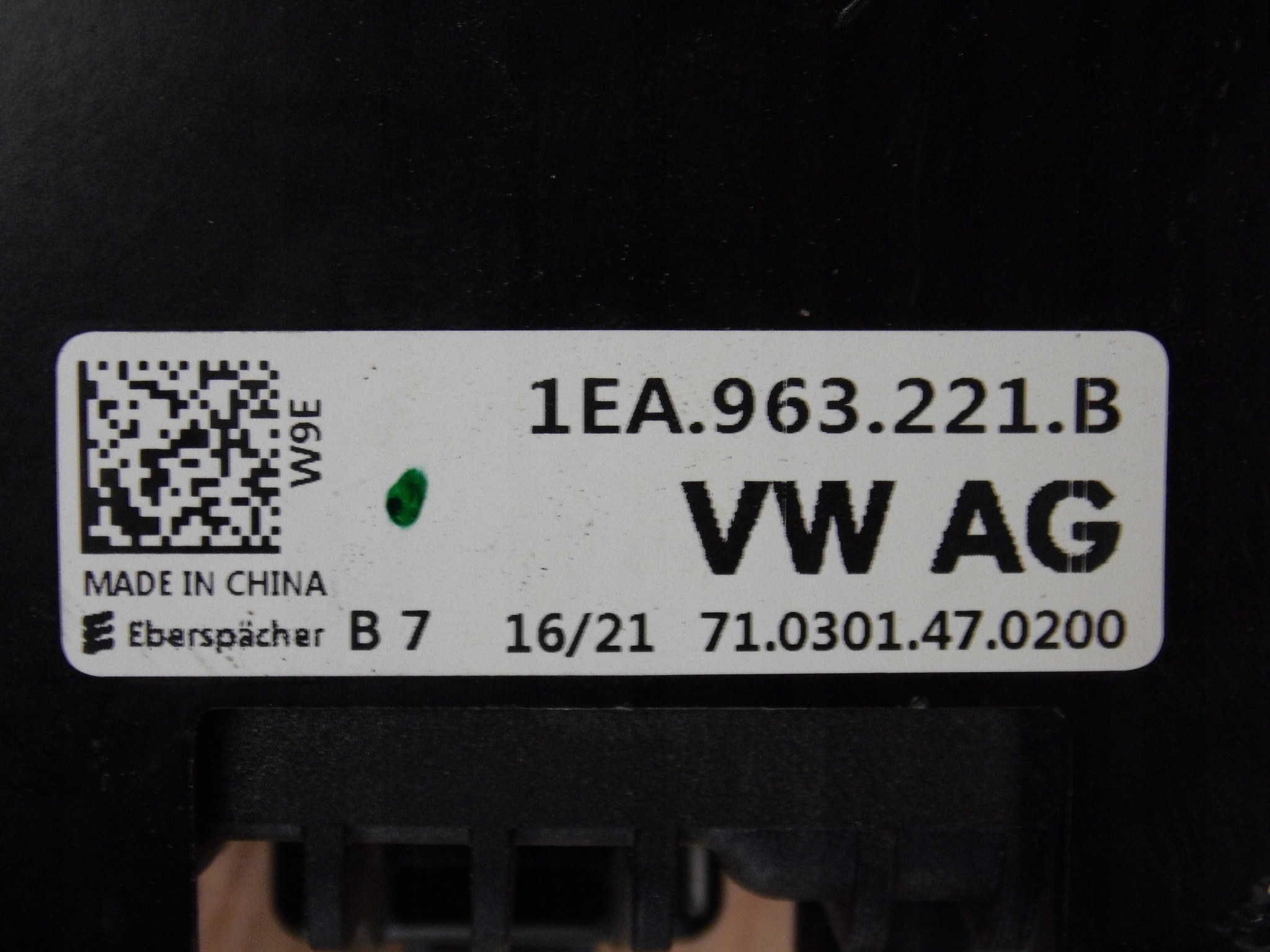 VW ID.3 module grzejacy plyn chlodzacego 1EA963231
