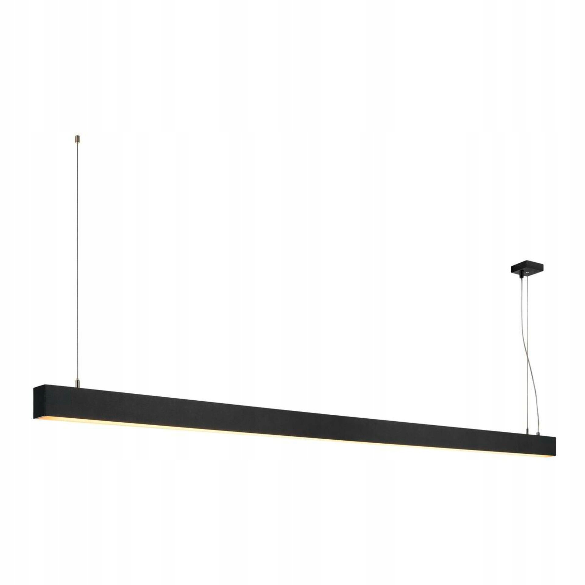 Závesné Led svietidlo Slv Glenos 2 m 85W 3000K čierne stmievateľné