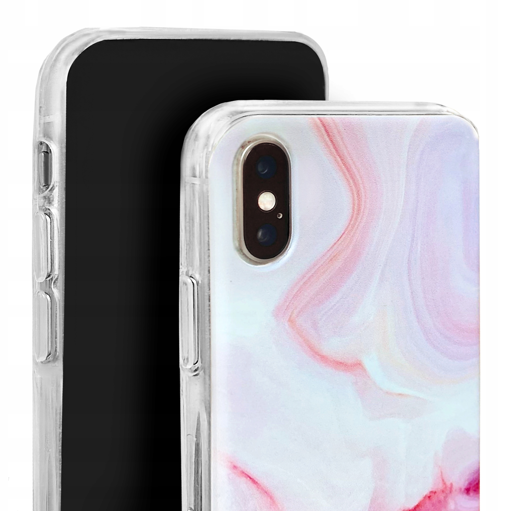 

Etui do iPhone X / Xs silikon case wzory + Szkło