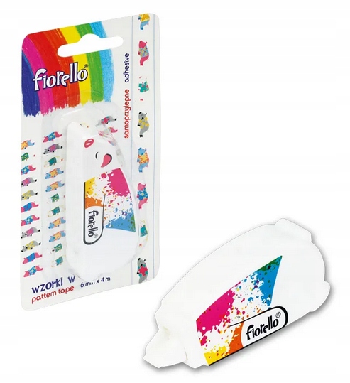 Wzorki w taśmie ŚWINKA 6mm x 4m FIORELLO
