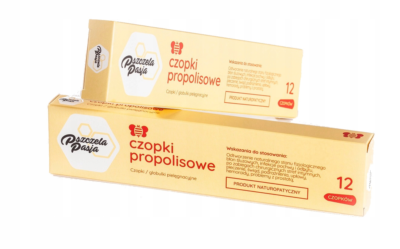 

Czopki globulki propolisowe Pszczela Pasja