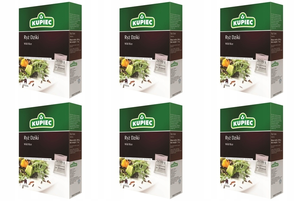 Levně 6 x 200 g Kupiec Divoká rýže Karton