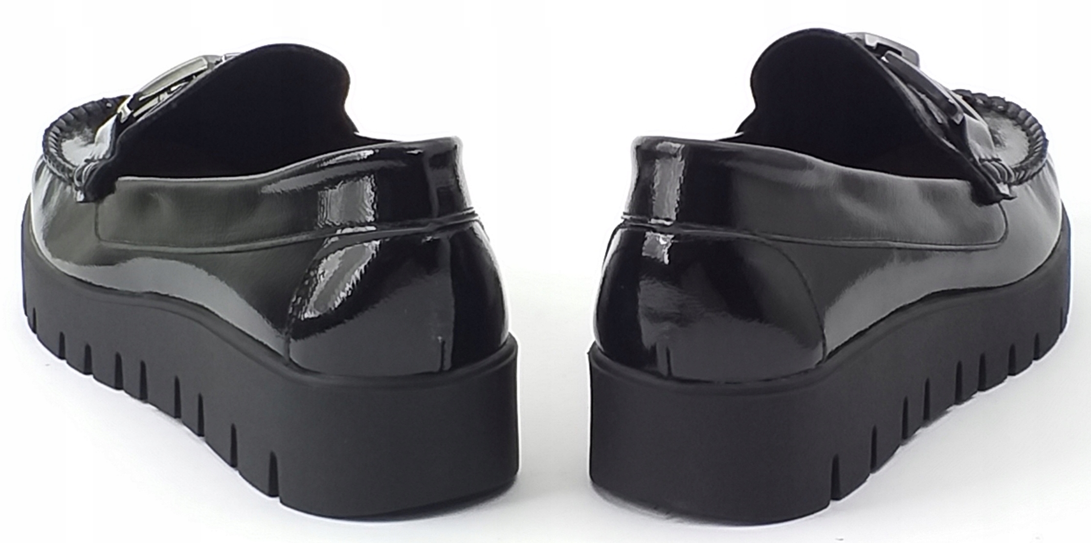 SERGIO LEONE MOKASYNY DAMSKIE LAKIEROWANE CZ r.37 Model MK 757