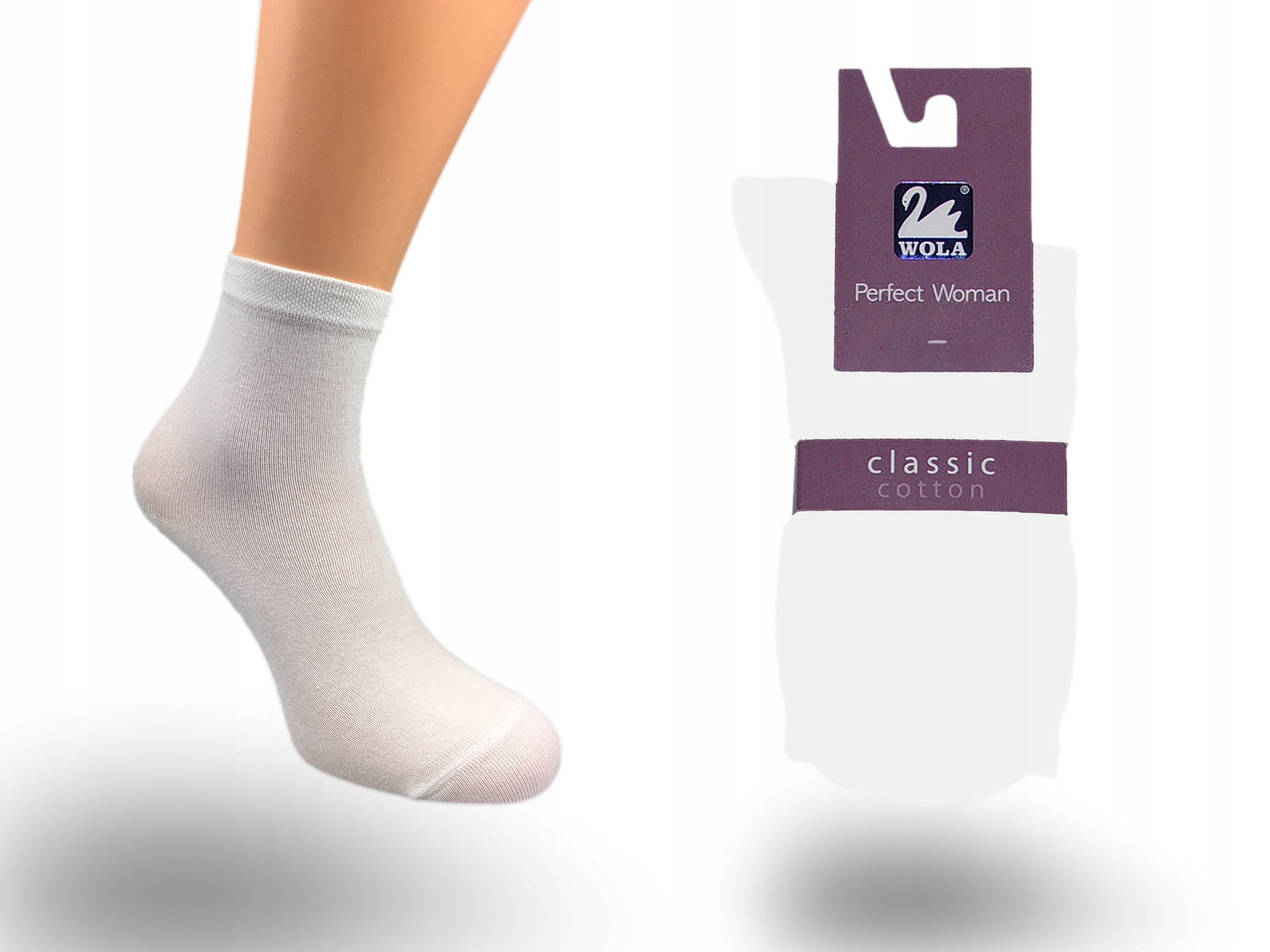 

Wola skarpetki damskie Classic, White 05A, 39-41