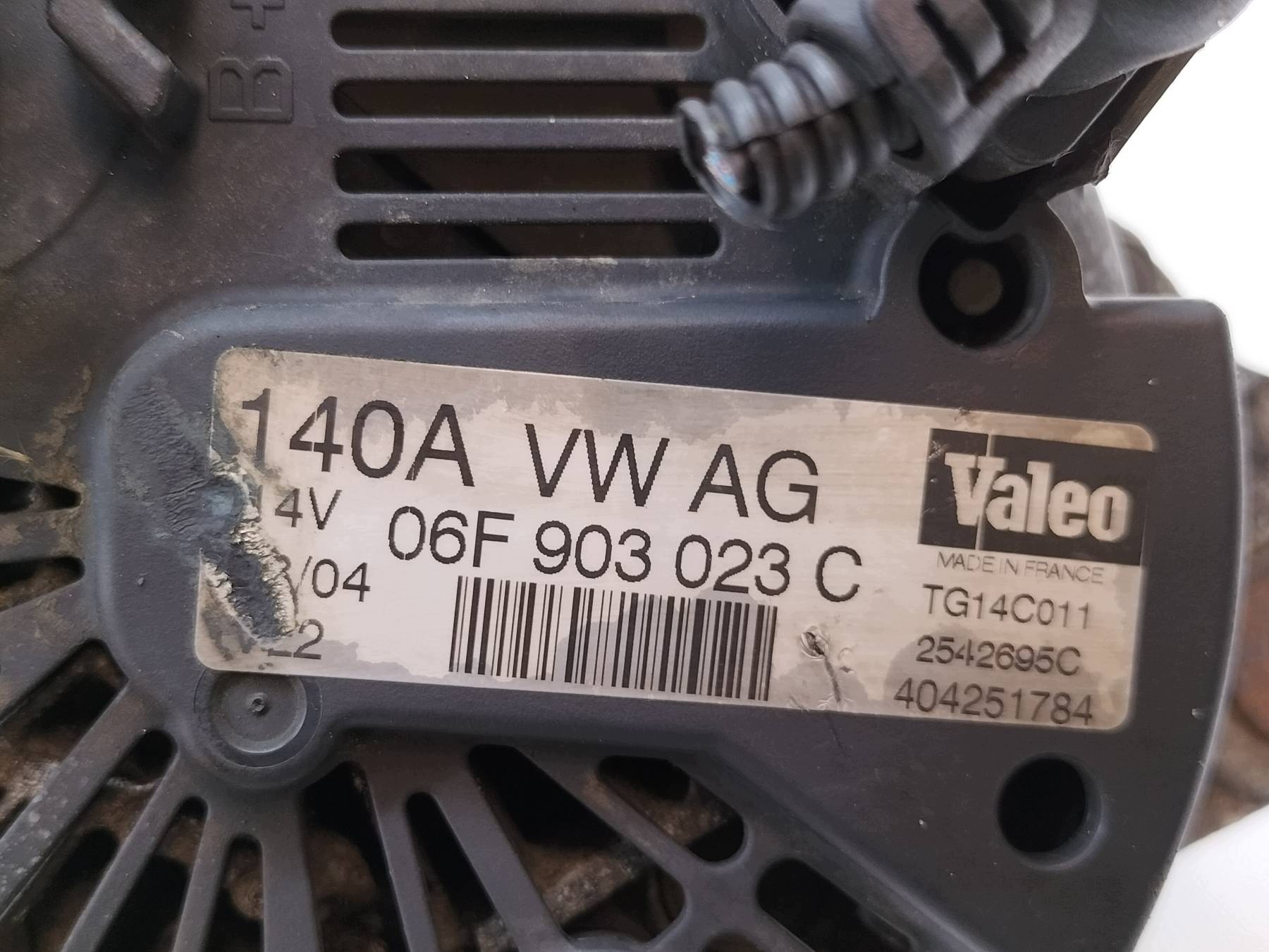 ALTERNATOR 06F903023C 1.9 TDI VW Volkswagen Golf V (2004-2009)