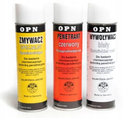 Wywoływacz OPN BIAŁY do badań spoin spawów Stan opakowania oryginalne