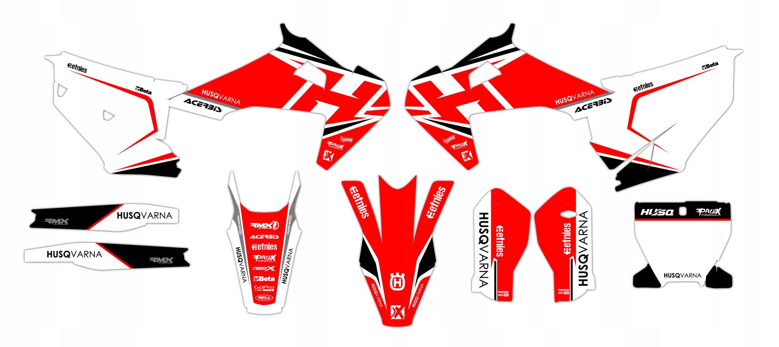 Dýha nálepky na motor Husqvarna Tc Fc 19-22