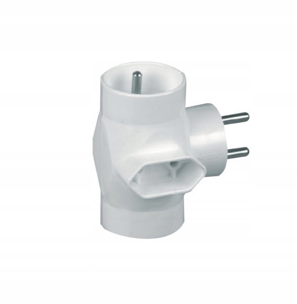 

Rozgałeźnik Wtyczkowy 2X2P+Z +1XEURO Biały R-21