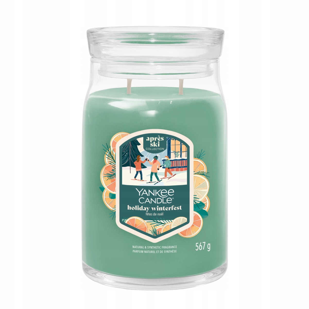 Vonná svíčka Velká sójová svíčka Holiday Winterfest Yankee Candle