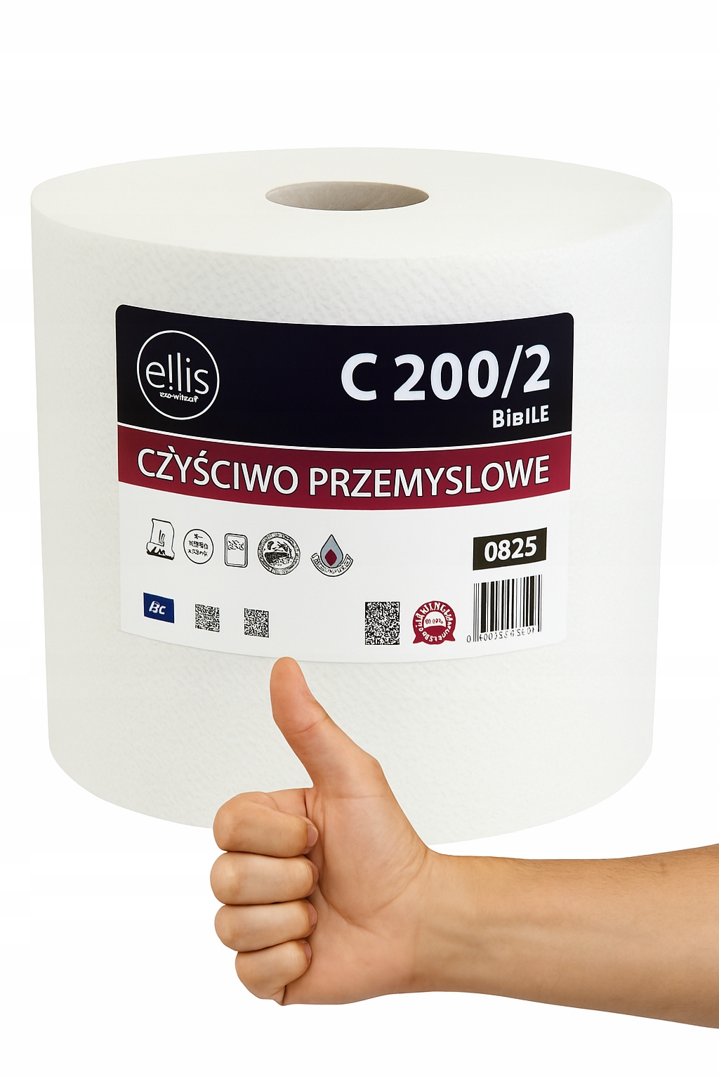 CZYŚCIWO PAPIEROWE,PRZEMYSŁOWE RĘCZNIK PAPIEROWY 1 ROLKA C200/2 ELLIS !!!