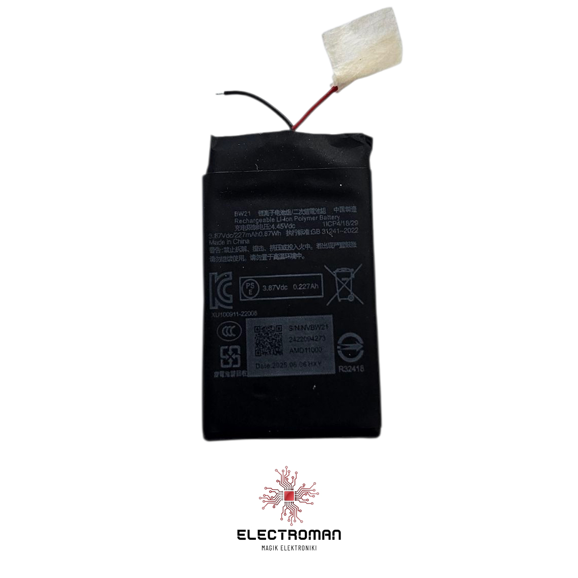 Bateria BW21 227 mAh do opasek Xiaomi Redmi