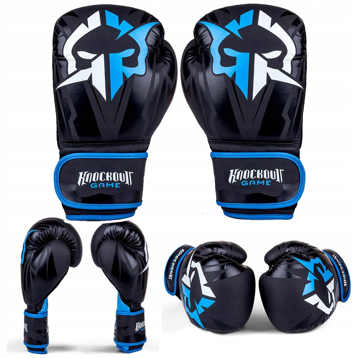 Rękawice bokserskie Ground Game Logo 2.0 Czarne r. 14oz