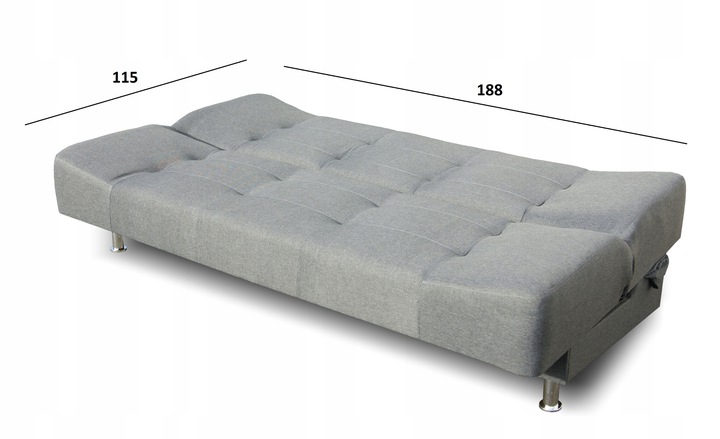 WERSALKA KANAPA OLIVIA czerwona spanie sprężyny Marka inna