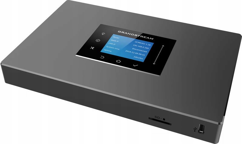 Grandstream UCM6301 VoIP Pbx, 500 užív., 75 súb. hov., videokonf. 12úč.,…