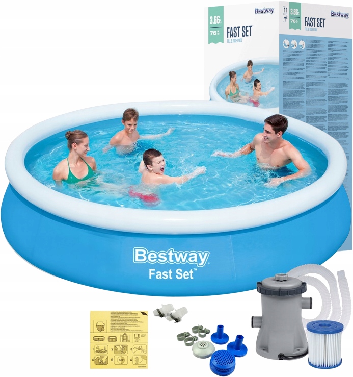 

Basen Ogrodowy Rozporowy 366x76cm Bestway Pompa