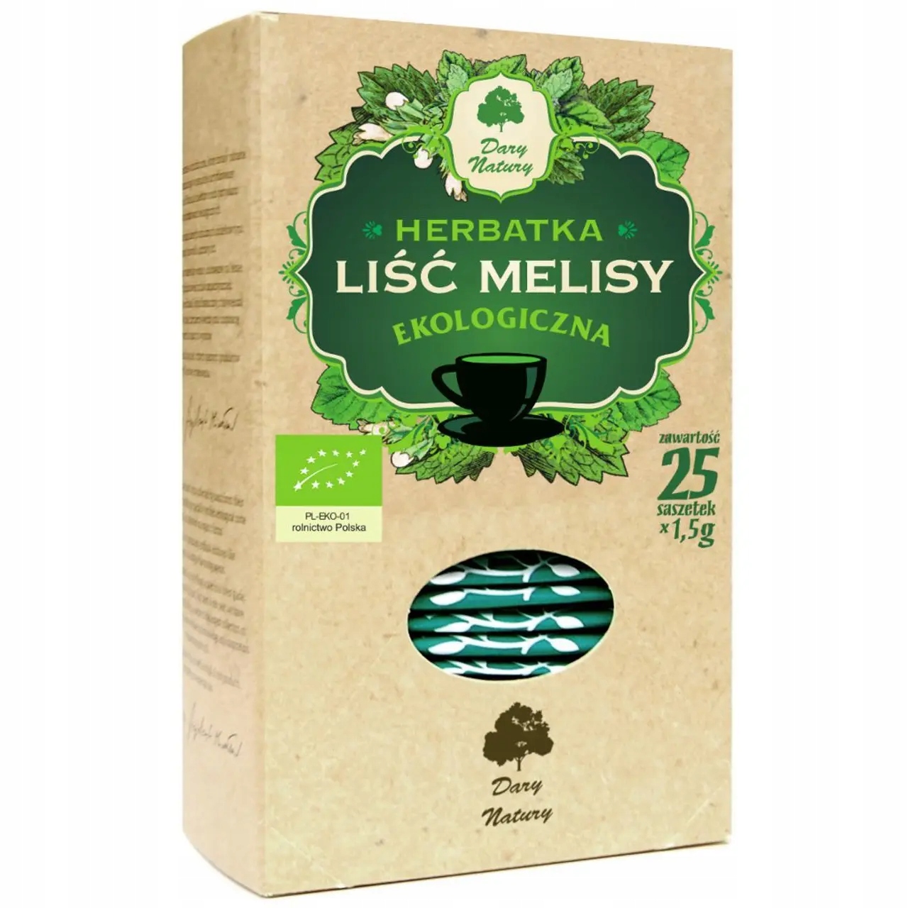 Čaj List Meduňky Bio (25 x 1,5 g) 37,5 g Dary Natury