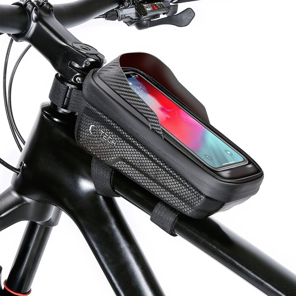 Sakwa rowerowa Tech-protect torba na ramę do telefonu smartfon na powerbank