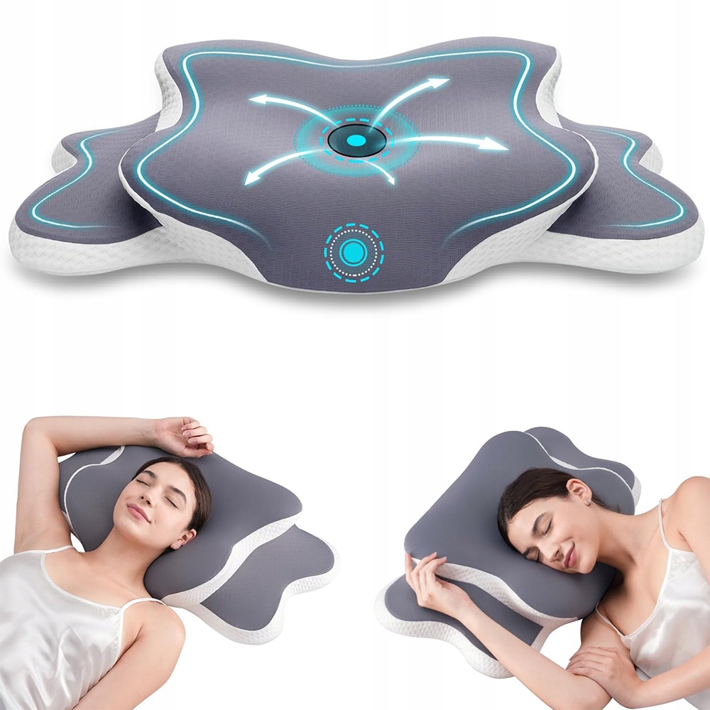 Poduszka Pianki Memory Ergonomiczna Dla Pleców I Karku Zdejmowana Poszewka