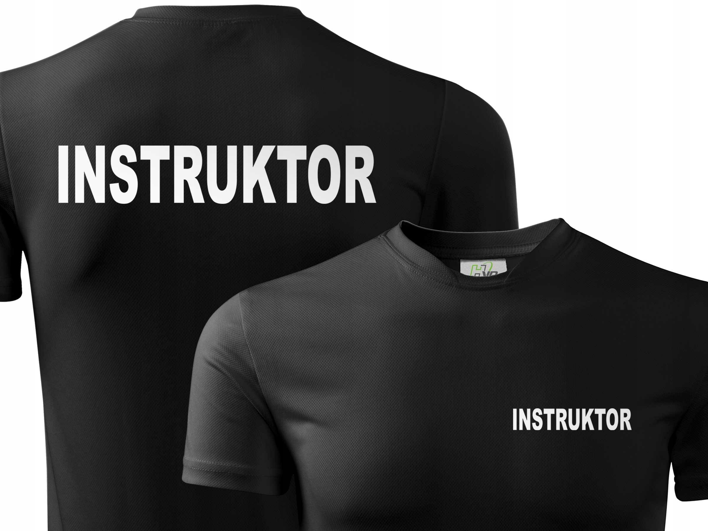 

Techniczny T-shirt + nadruk odblaskowy Instruktor