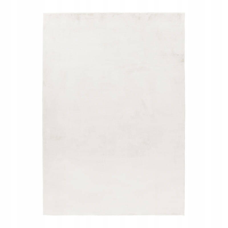 Plyšový koberec Rabbit ako kožušina králika krémový 80 cm x 250 cm do spálne