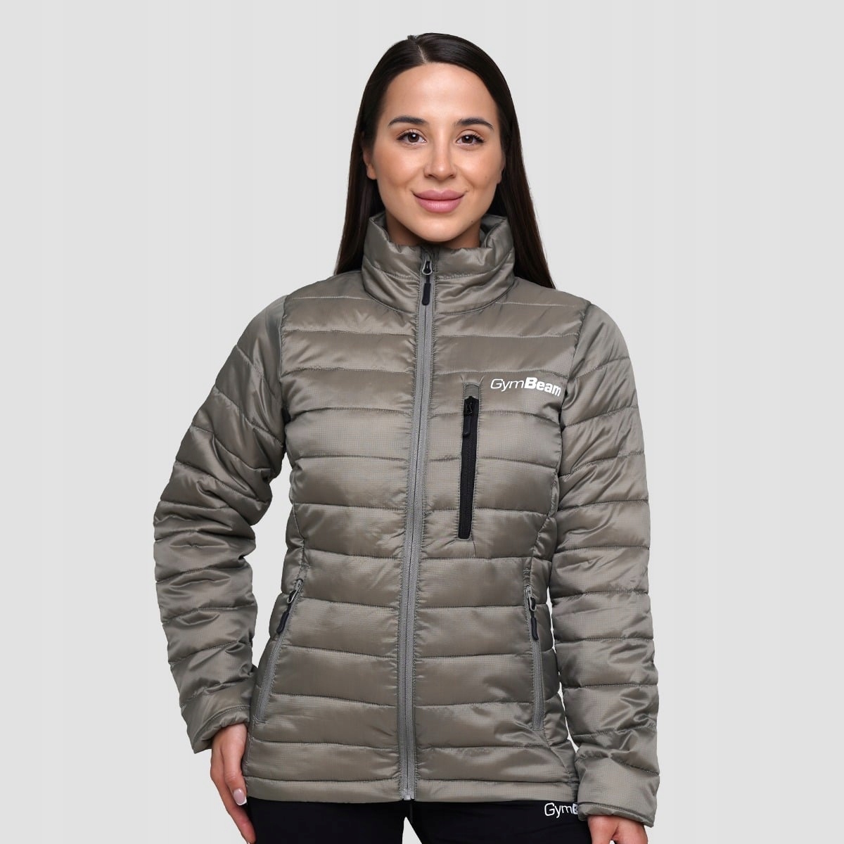 GymBeam Damska kurtka Puffer Vetiver/Black XL