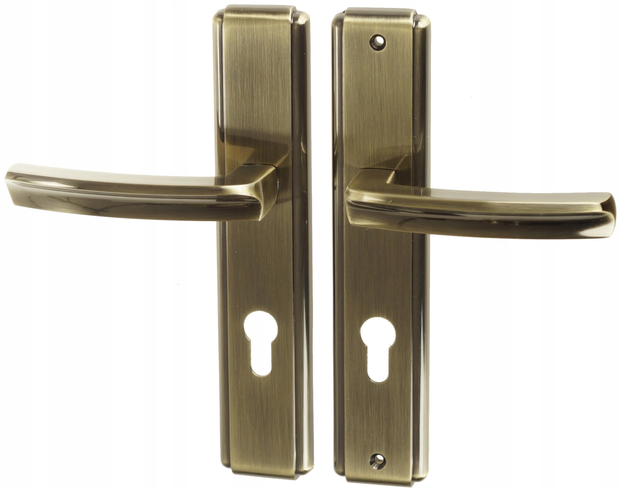 Klika Pro Vnější Dveře Lotus 90 MM Vložka Patina Levá Vnější