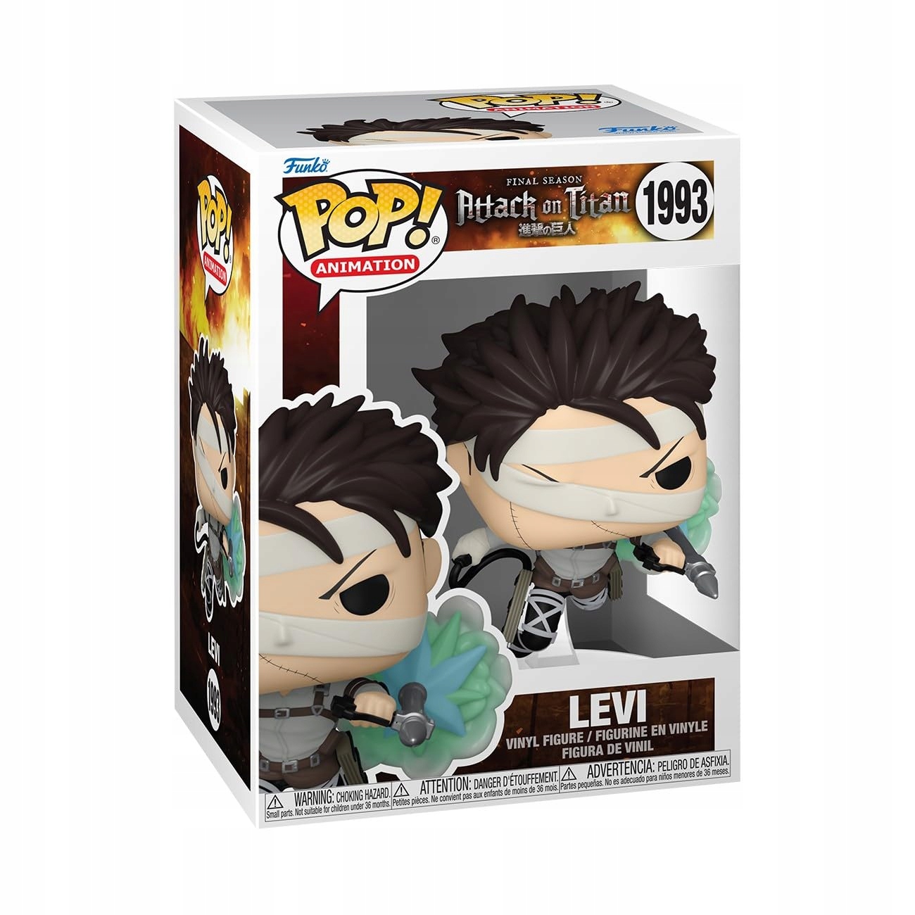 Funko Pop! Animace: Levi Ackerman, lesklá figurka
